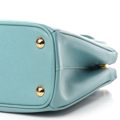 Prada Saffiano Lux Mini Galleria Double Zip Tote Anice 7 of 16