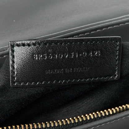 Saint Laurent Calfskin Y Quilted Monogram Toy Loulou Crossbody Bag Storm 8 of 11