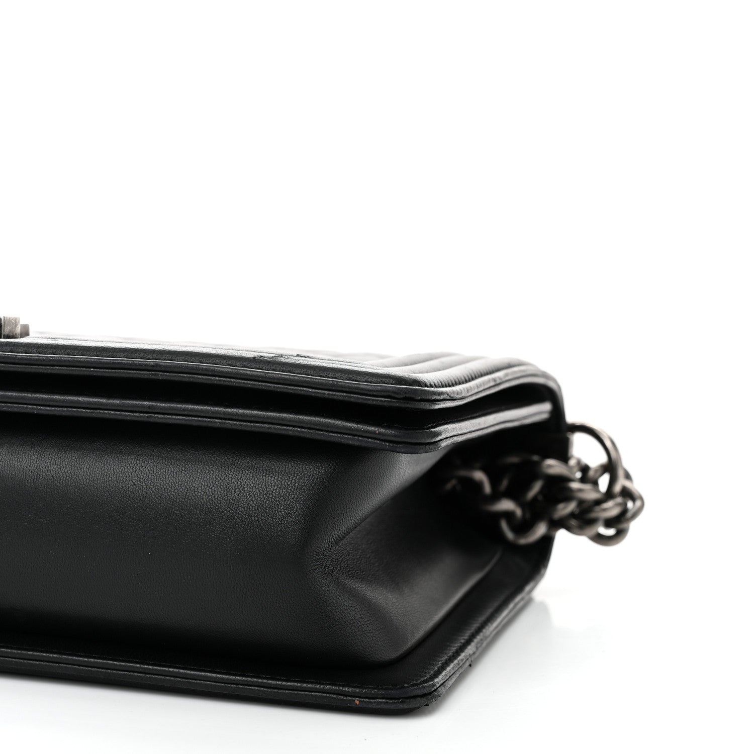 Chanel Lambskin Quilted New Medium Boy Flap Black 10 of 11