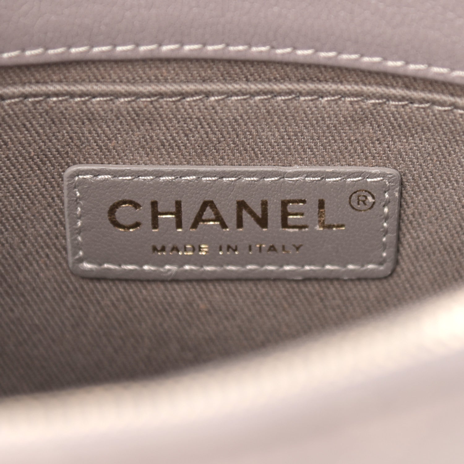 Chanel Shiny Calfskin Goatskin Quilted Small Coco Curve Messenger Flap Grey 6 of 9