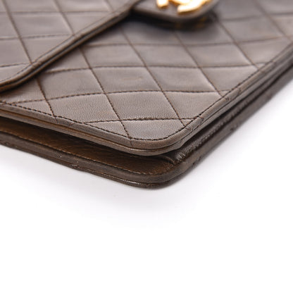 Chanel Lambskin Quilted Medium Single Flap Brown 12 of 15