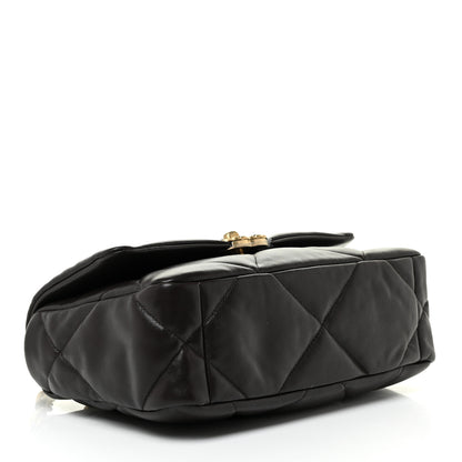 Chanel Lambskin Quilted Medium Chanel 19 Flap Dark Brown 6 of 22