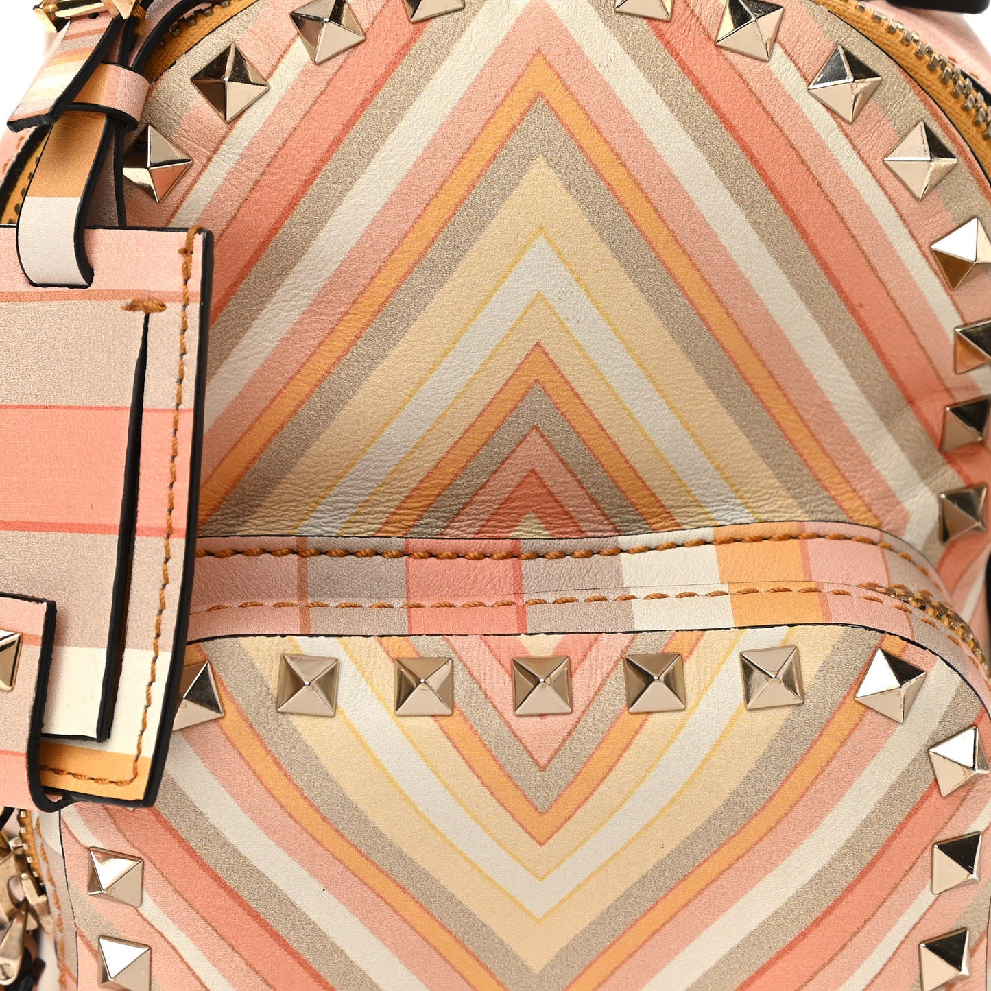 Vitello Native Couture 1975 Mini Rockstud Backpack Multicolor