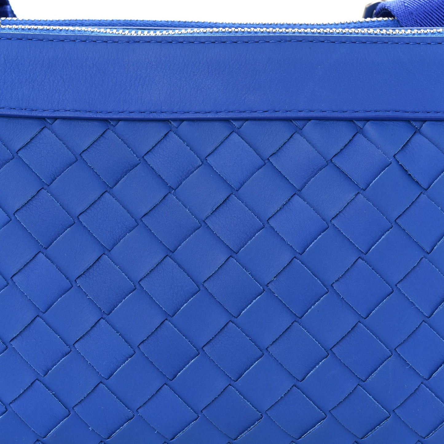 Nappa Intrecciato Duo Bag Cobalt