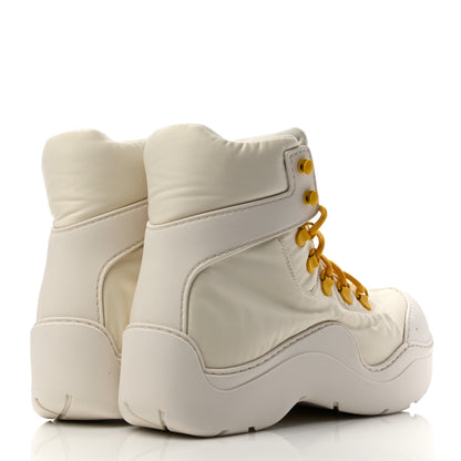 Bottega Veneta Technical Fabric Rubber Puddle Bomber Boots 38 String Egg Yolk 4 of 7