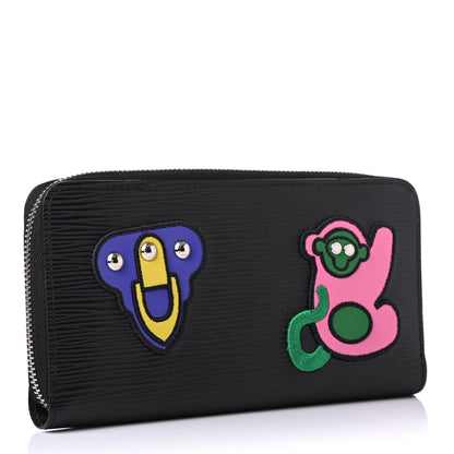 Louis Vuitton Epi LV Stories Zippy Wallet Black 2 of 4