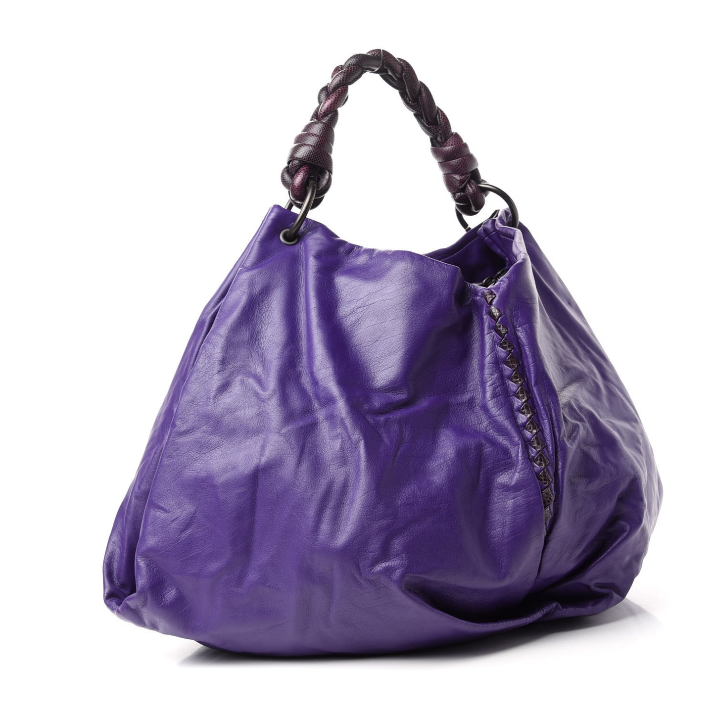 Nappa Intrecciato Ayers Large Hobo Violet