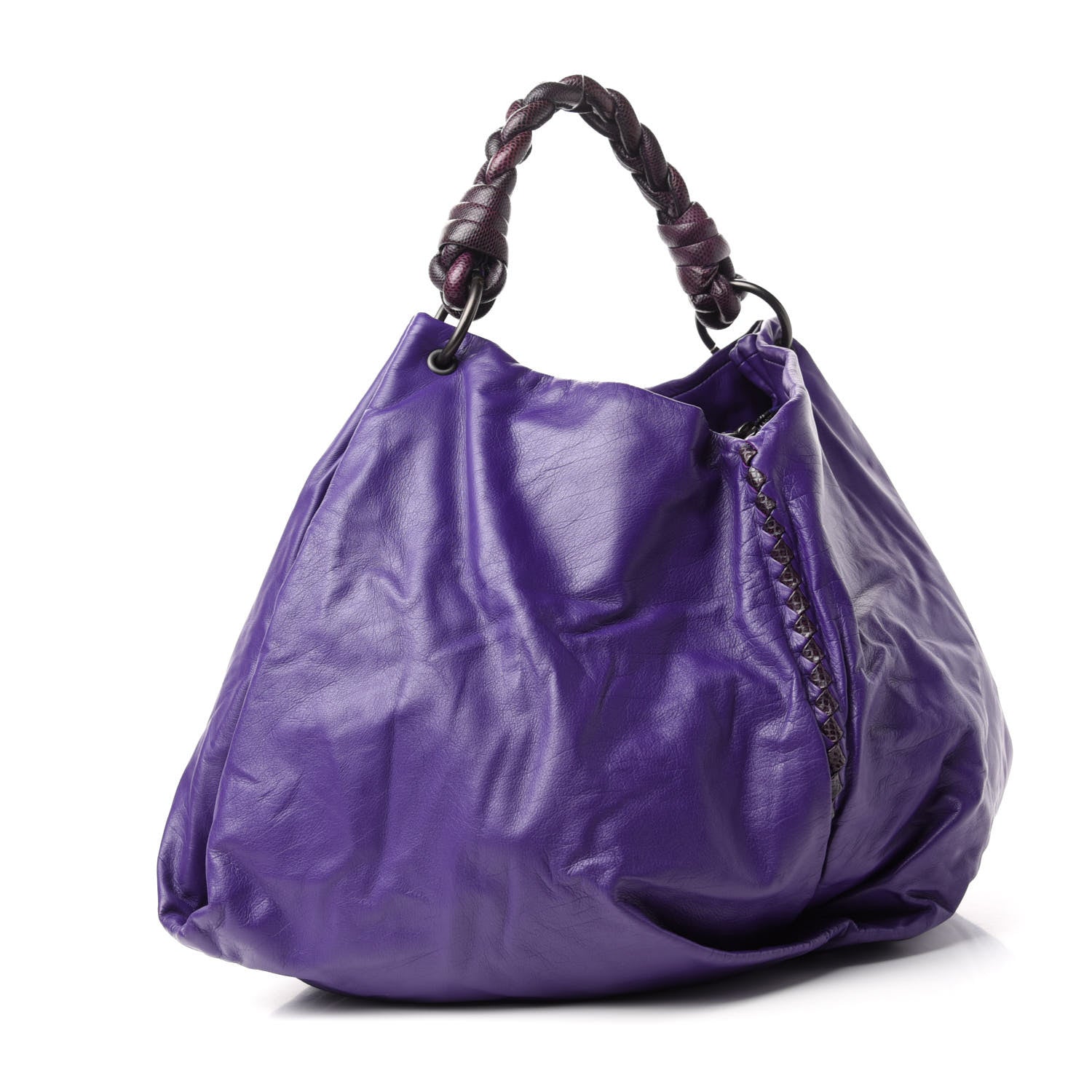 Bottega Veneta Nappa Intrecciato Ayers Large Hobo Violet 3 of 9