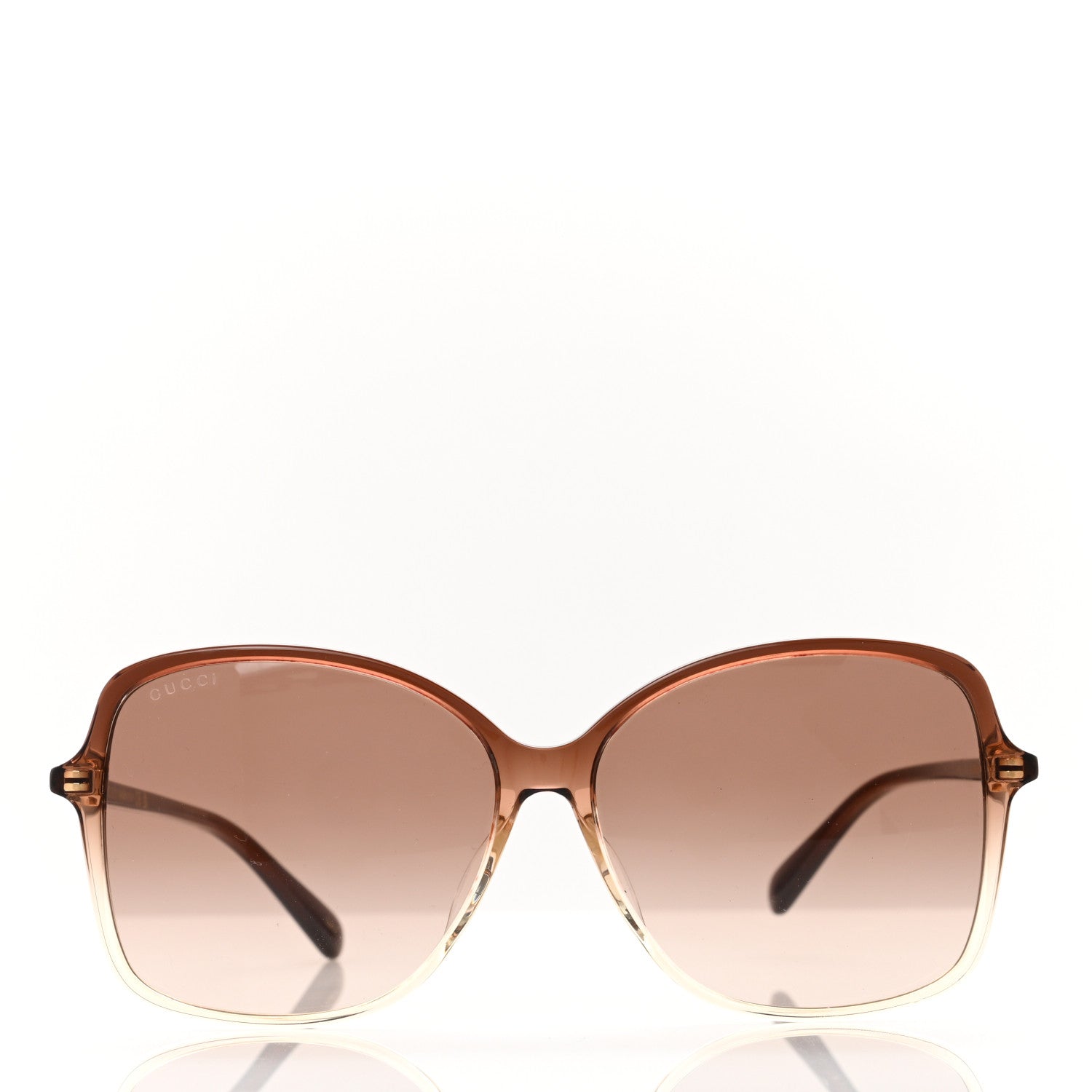 Gucci Acetate Oversize Round Frame Sunglasses GG0546SK Tortoise 2 of 7