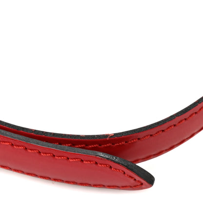 Louis Vuitton Calfskin 16mm Adjustable Shoulder Strap Red 5 of 5