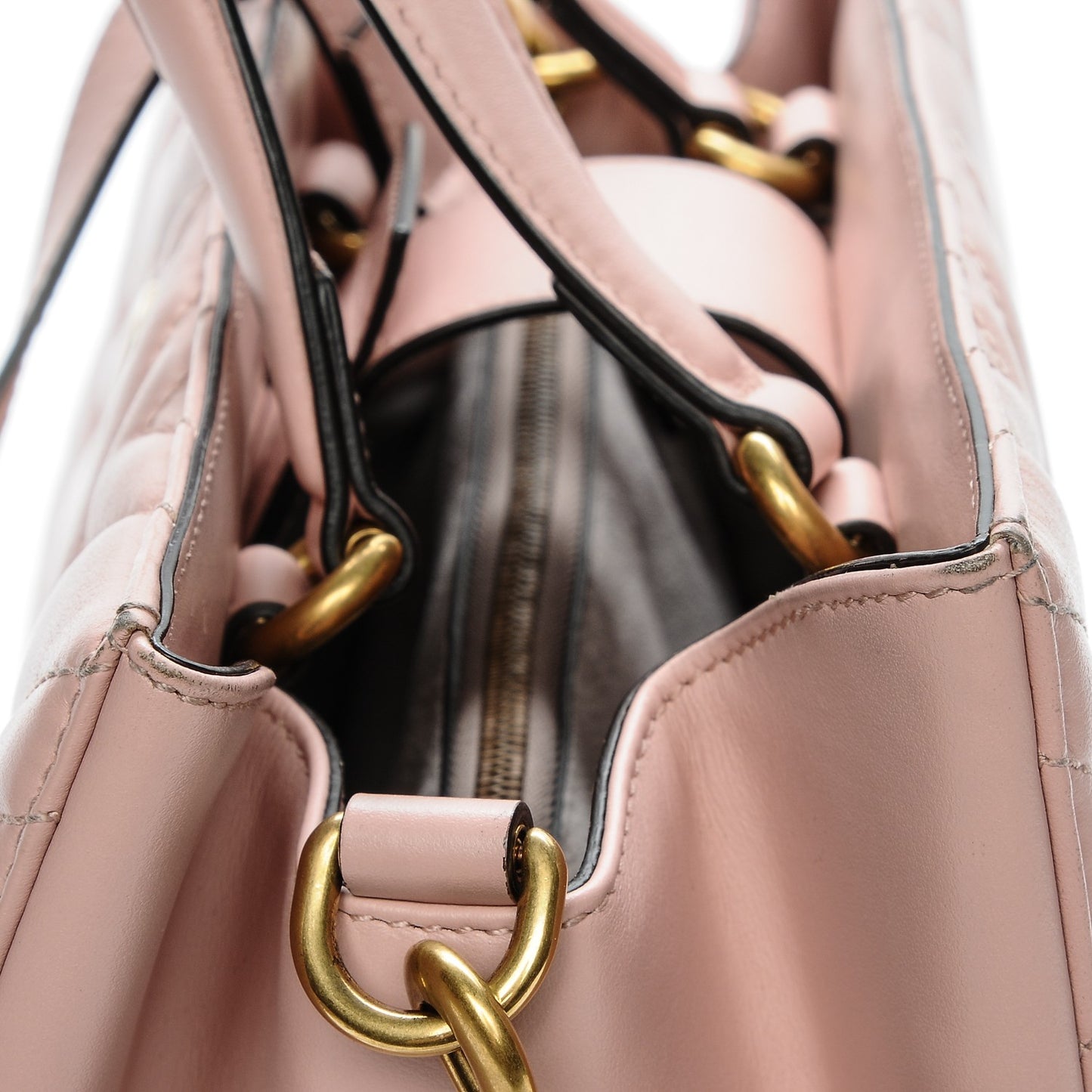 Calfskin Matelasse Small GG Marmont Tote Perfect Pink