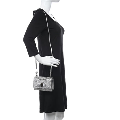 Salvatore Ferragamo Glitter Vara Bow Flap Crossbody Silver 2 of 7