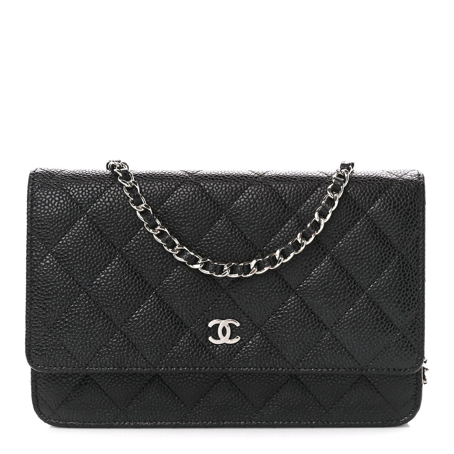 Chanel Caviar Quilted Wallet on Chain WOC Black 1 of 13