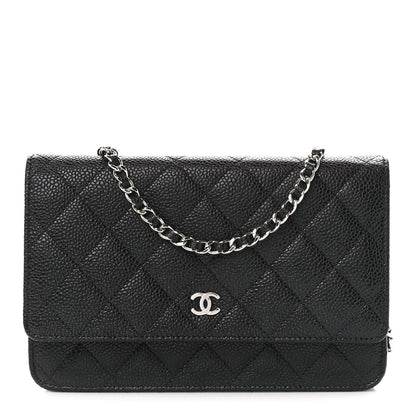 Chanel Caviar Quilted Wallet on Chain WOC Black 1 of 13