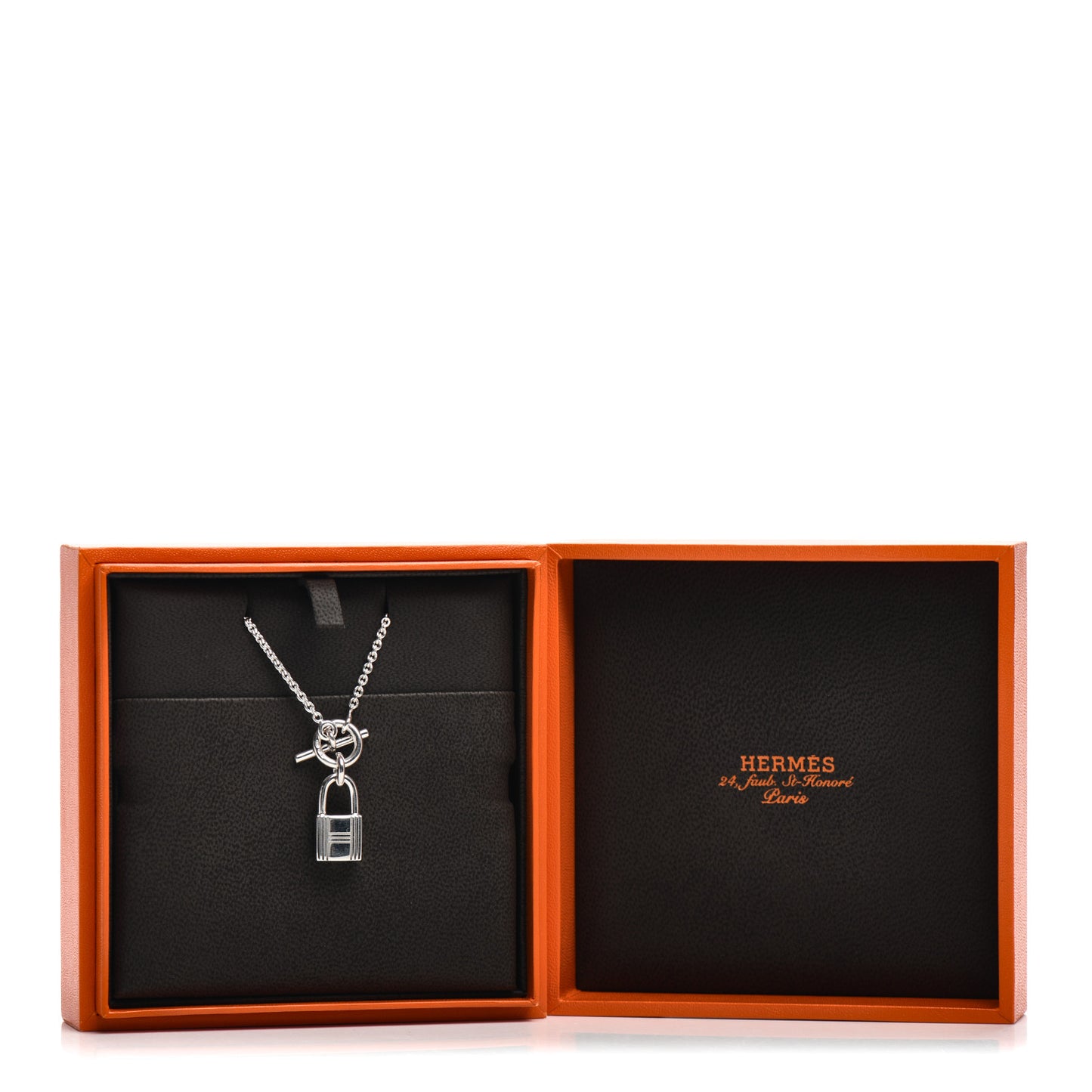 Sterling Silver Cadenas Kelly Lock Pendant Necklace