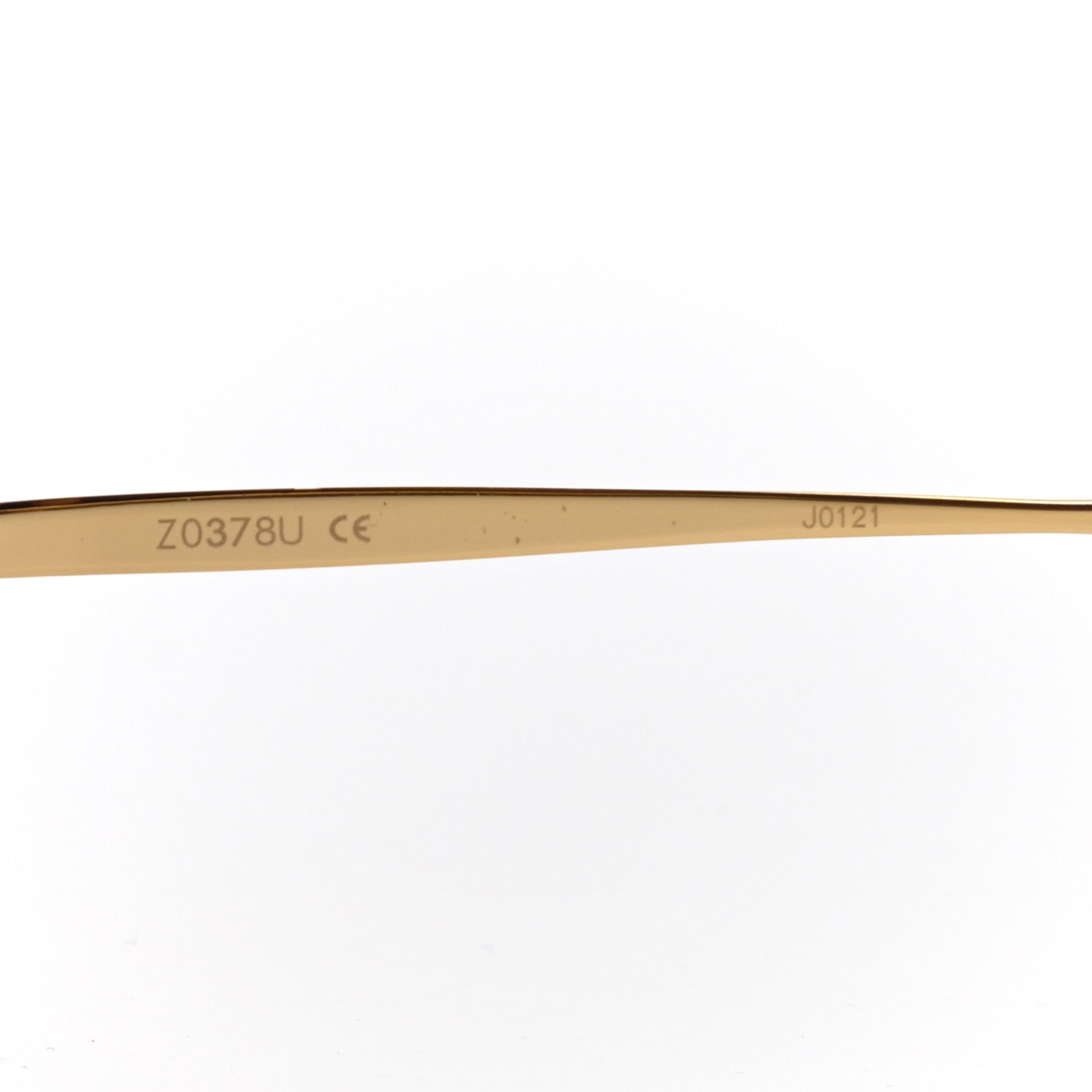 Louis Vuitton Metal Mimosa Sunglasses Z0378U Gold 6 of 8