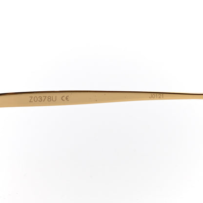 Louis Vuitton Metal Mimosa Sunglasses Z0378U Gold 6 of 8