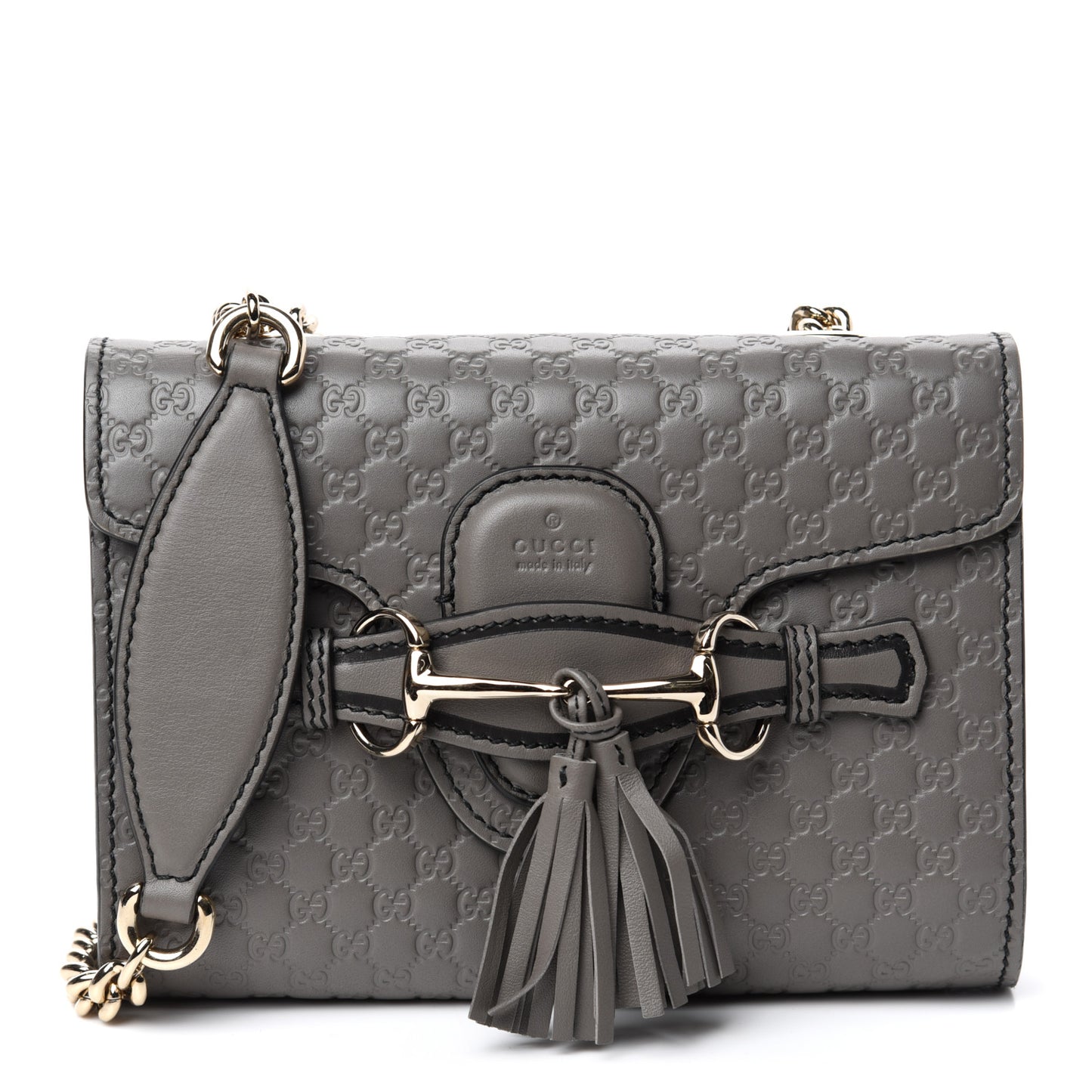 Soft Microguccissima Mini Emily Chain Shoulder Bag Loess