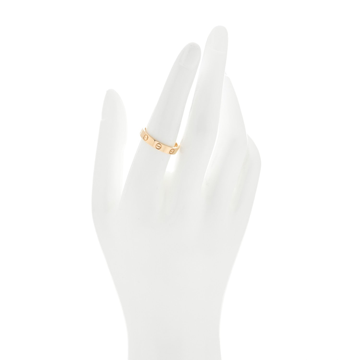 Cartier 18K Yellow Gold 3.5mm LOVE Wedding Band Ring 56 7.5 2 of 5