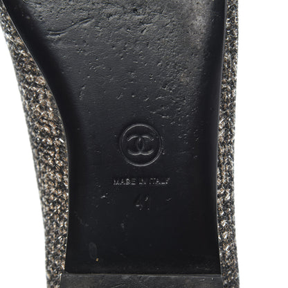 Chanel Fantasy Tweed CC Mocassin Loafers 41 Pink Black 7 of 7