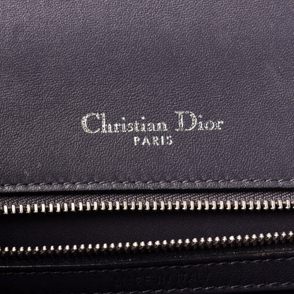 Christian Dior Metallic Patent Micro-Cannage Medium Diorama Flap Bag Silver 6 of 8