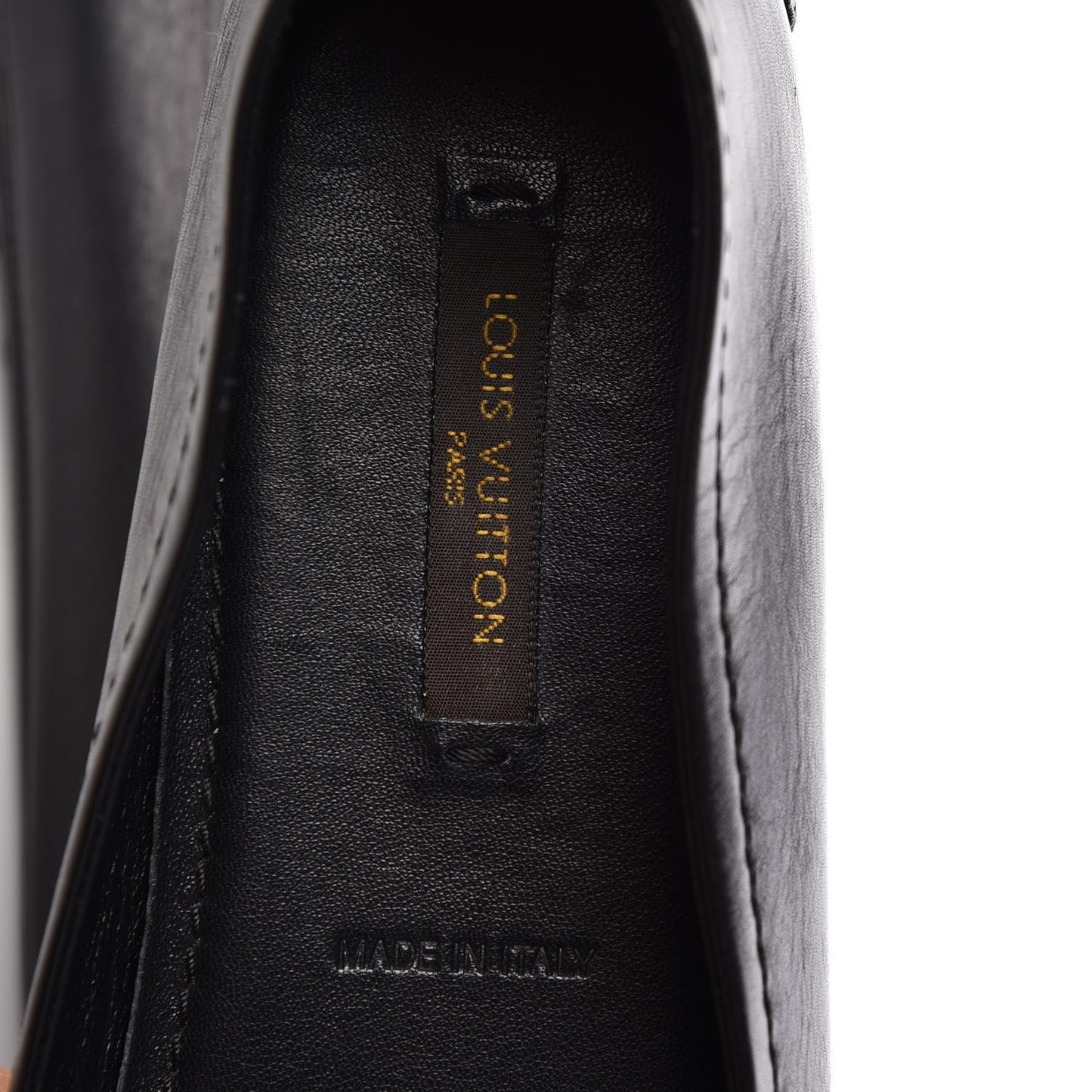 Calfskin Oxford Ballerina Flats 38 Black