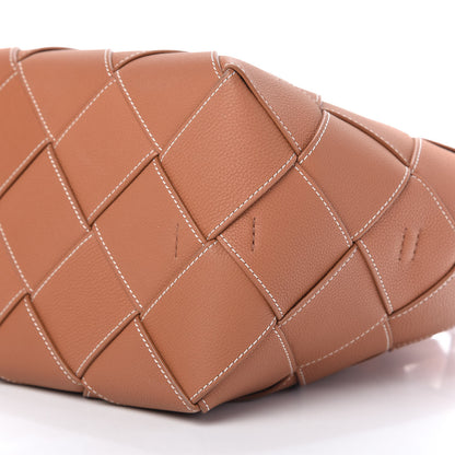 Loewe Soft Grained Calfskin Woven Basket Bag Tan 7 of 10