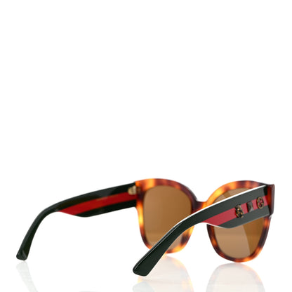 Gucci Square Frame Web Sunglasses GG0059S Black Tortoise 4 of 8