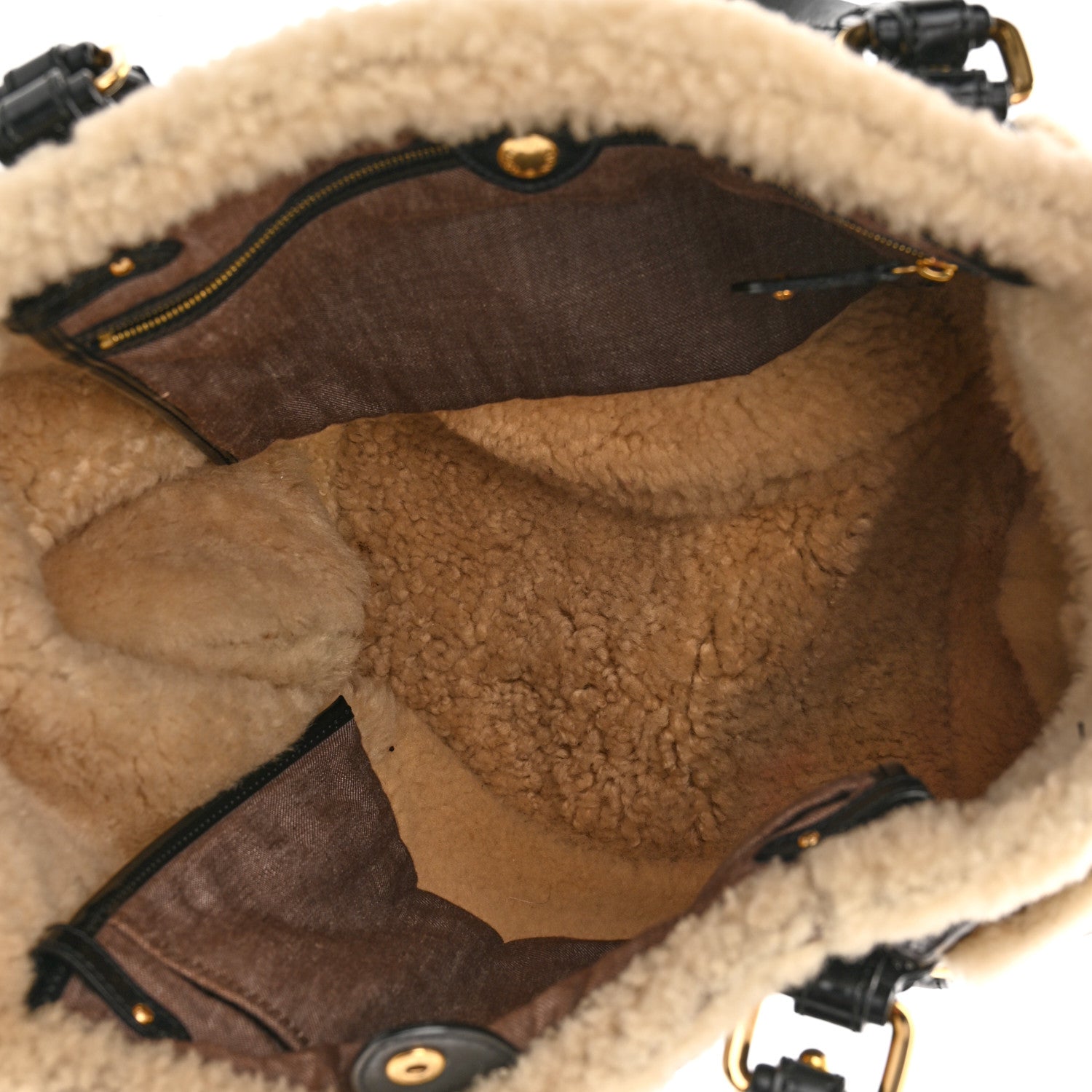 Louis Vuitton Patent Monogram Shearling Sac Thunder 5 of 10