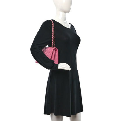 Chanel Caviar Quilted Medium Double Flap Pink 2 of 9