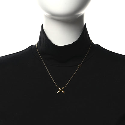 Louis Vuitton Metal Louisette Necklace Gold 2 of 6