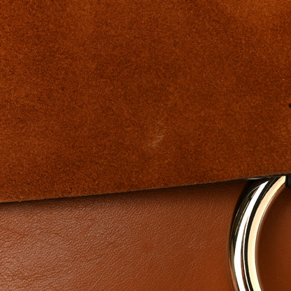 Chloe Suede Calfskin Small Faye Shoulder Bag Tobacco 12 of 12