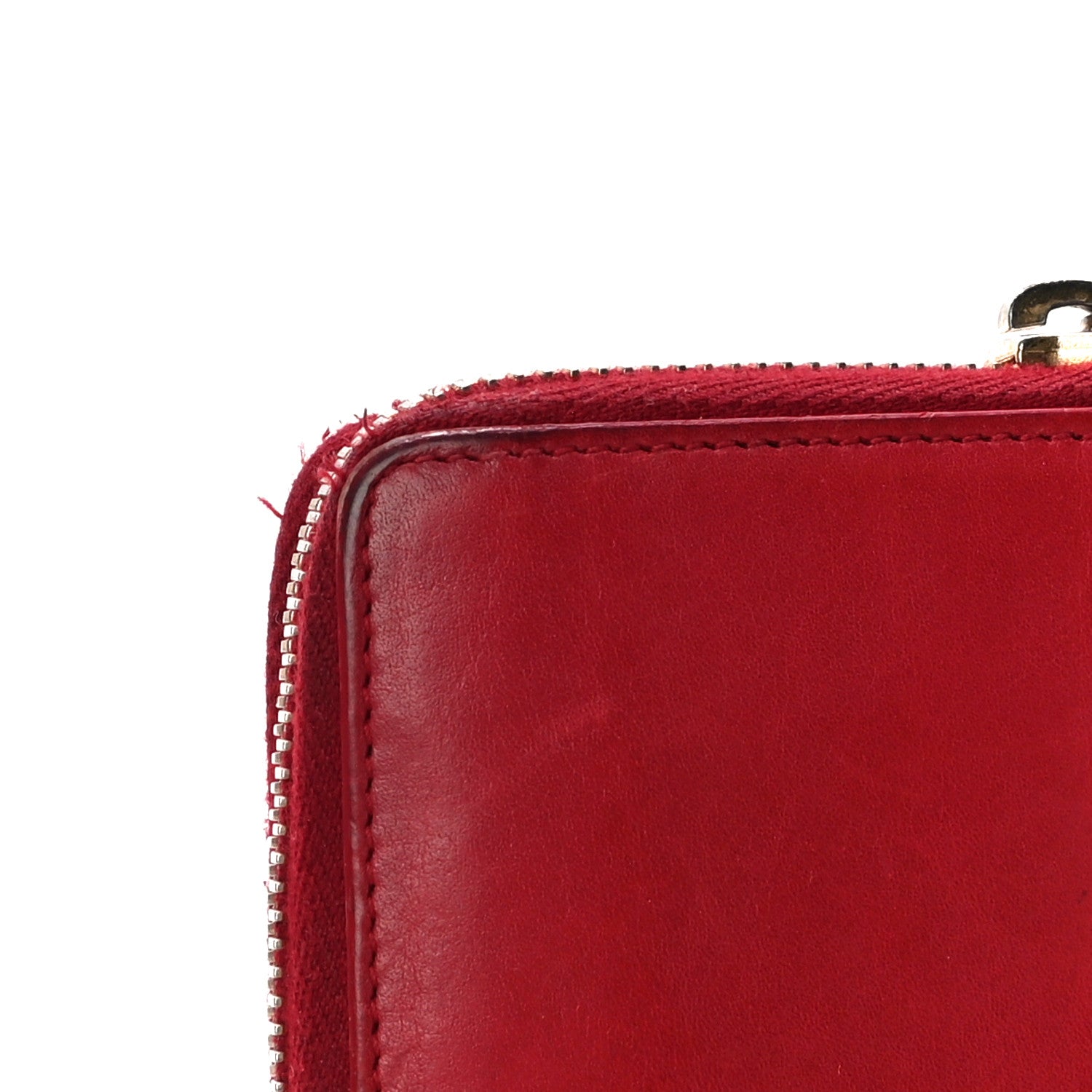 Saint Laurent Calfskin Classic Y Ligne Zip Around Wallet Red 12 of 21