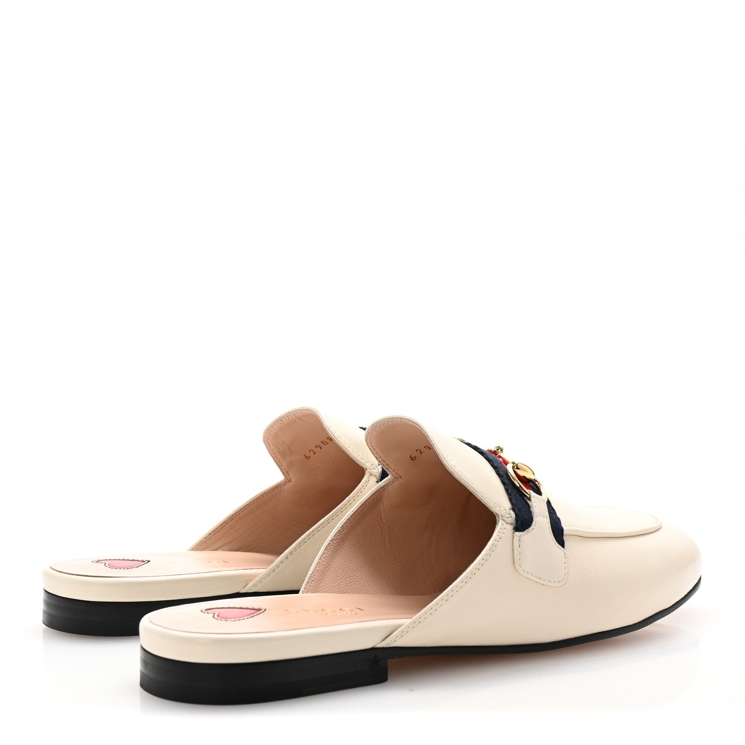 Gucci Malaga Kid Web Womens Princetown Slippers 38 Mystic White 5 of 10