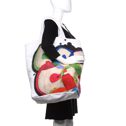 Chanel Terry Cotton Beach Tote Towel Set White Multicolor 2 of 13