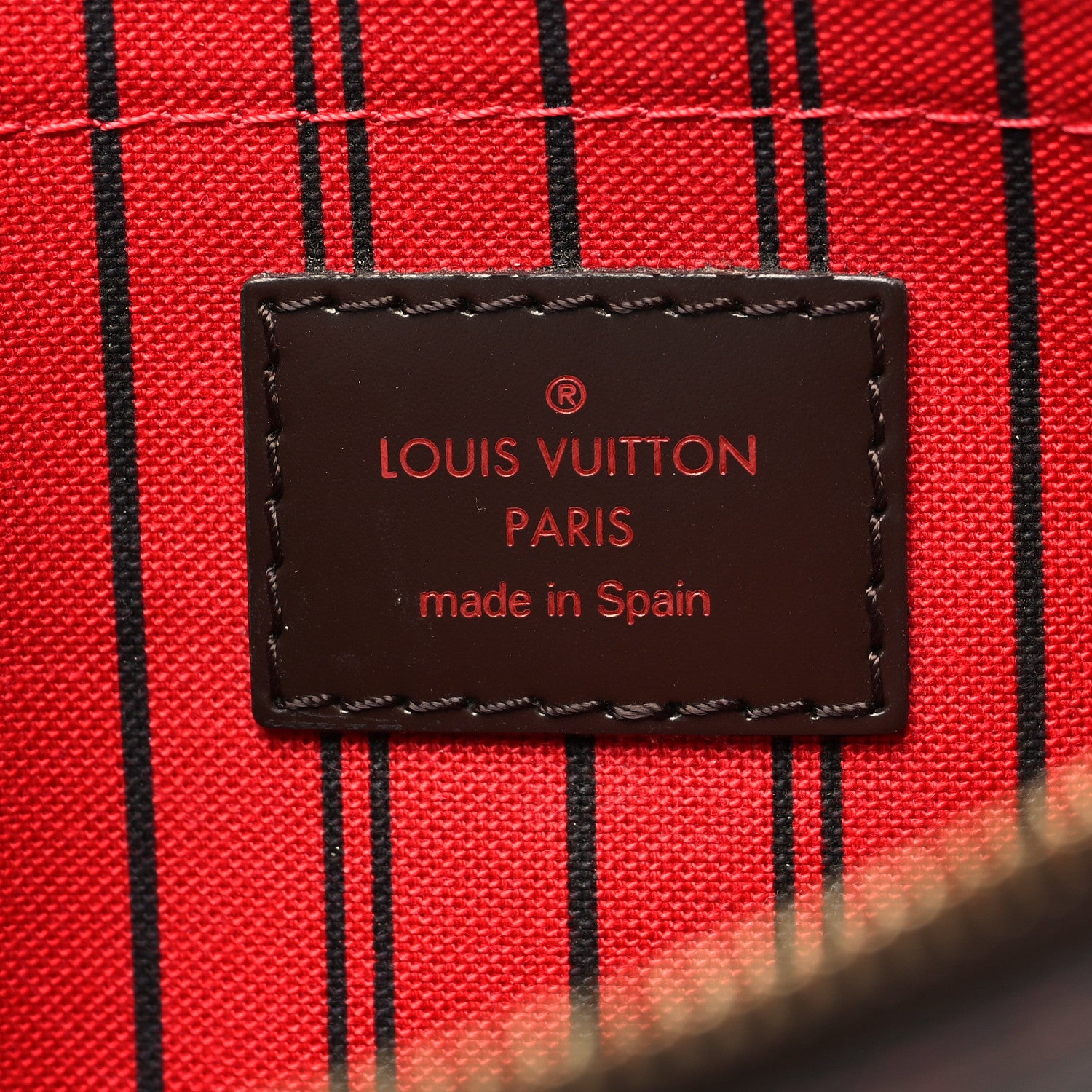 Louis Vuitton Damier Ebene Neverfull MM GM Pochette 6 of 7
