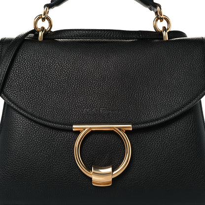 Salvatore Ferragamo Calfskin Small Margot Top Handle Satchel Black 8 of 10