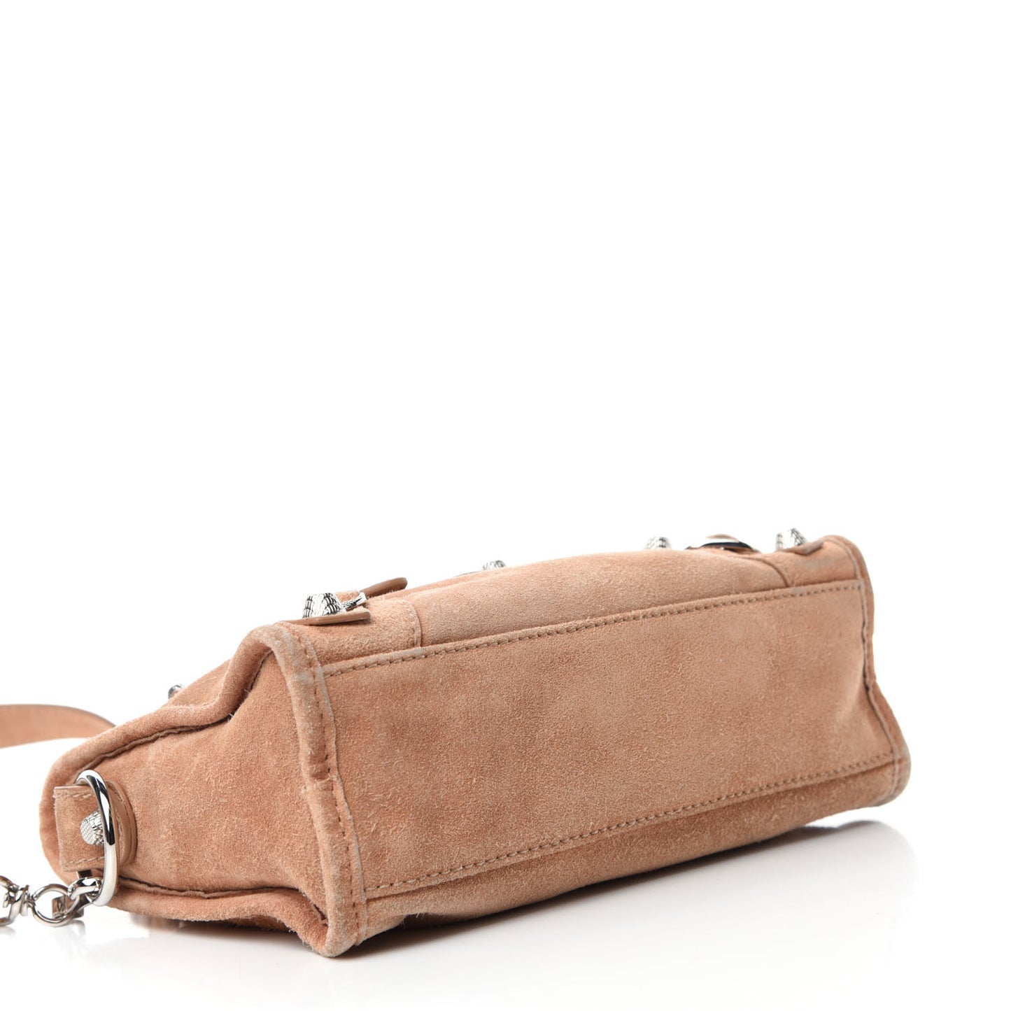 Suede Giant 12 Silver Hardware Mini City Beige