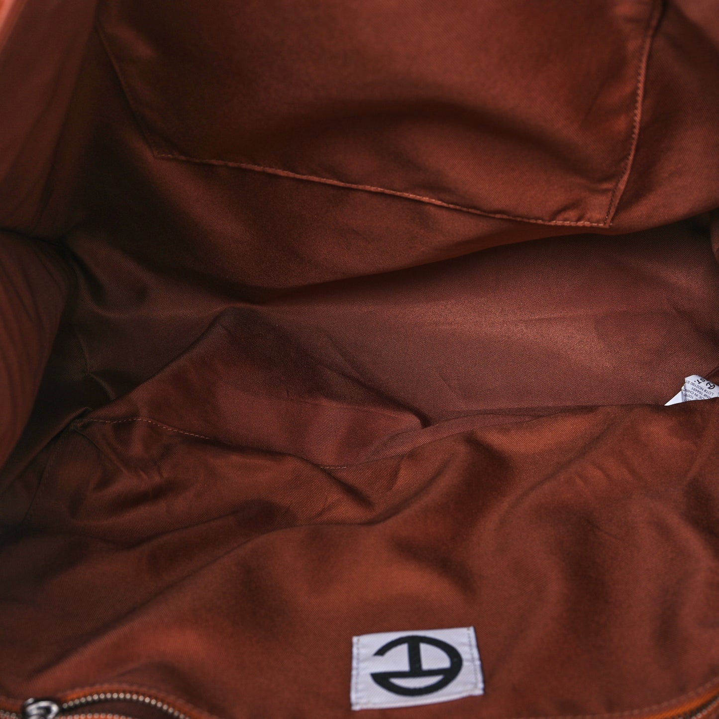 Vegan Leather Large Shopping Bag Tan