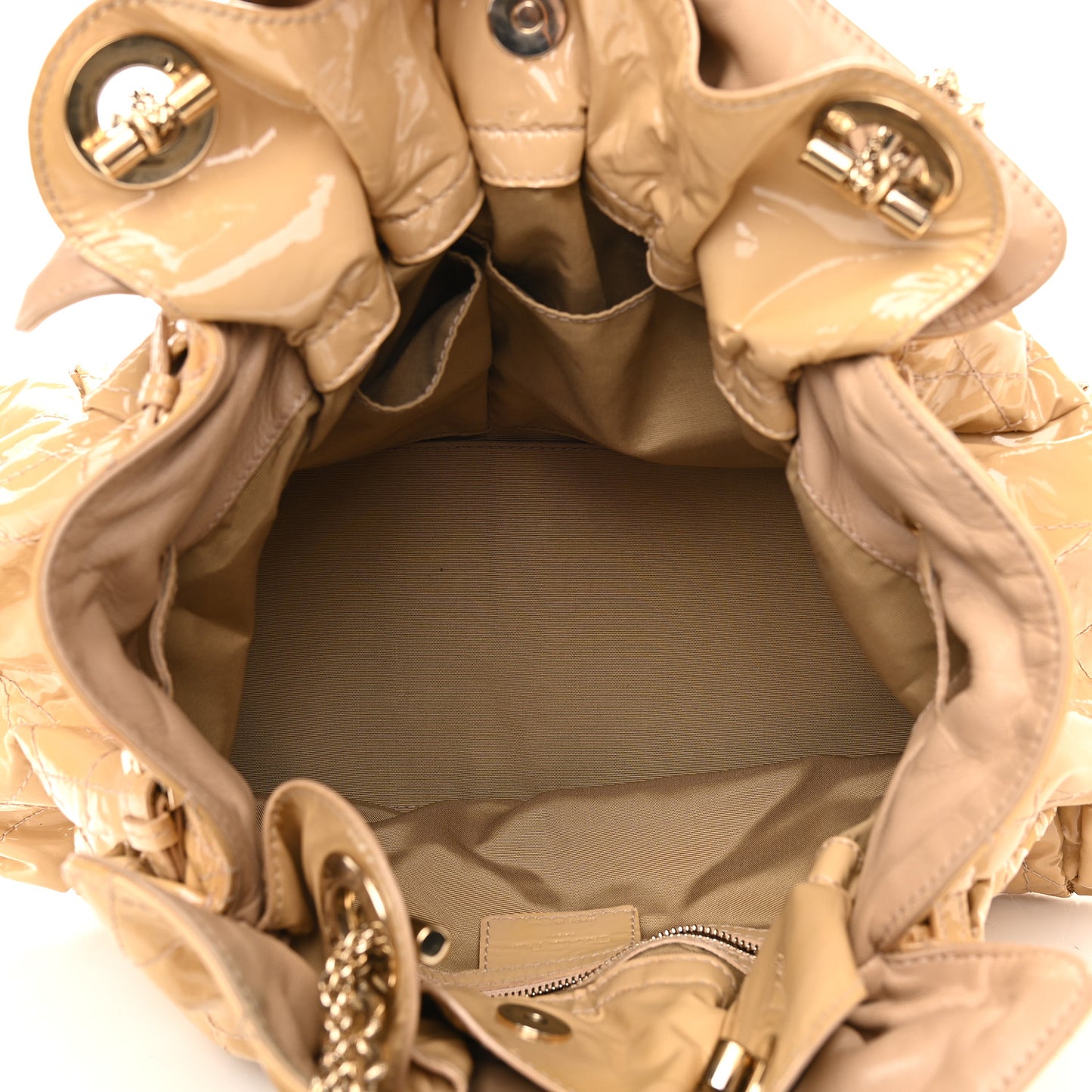 Patent Cannage Medium Le Trente Tote Beige