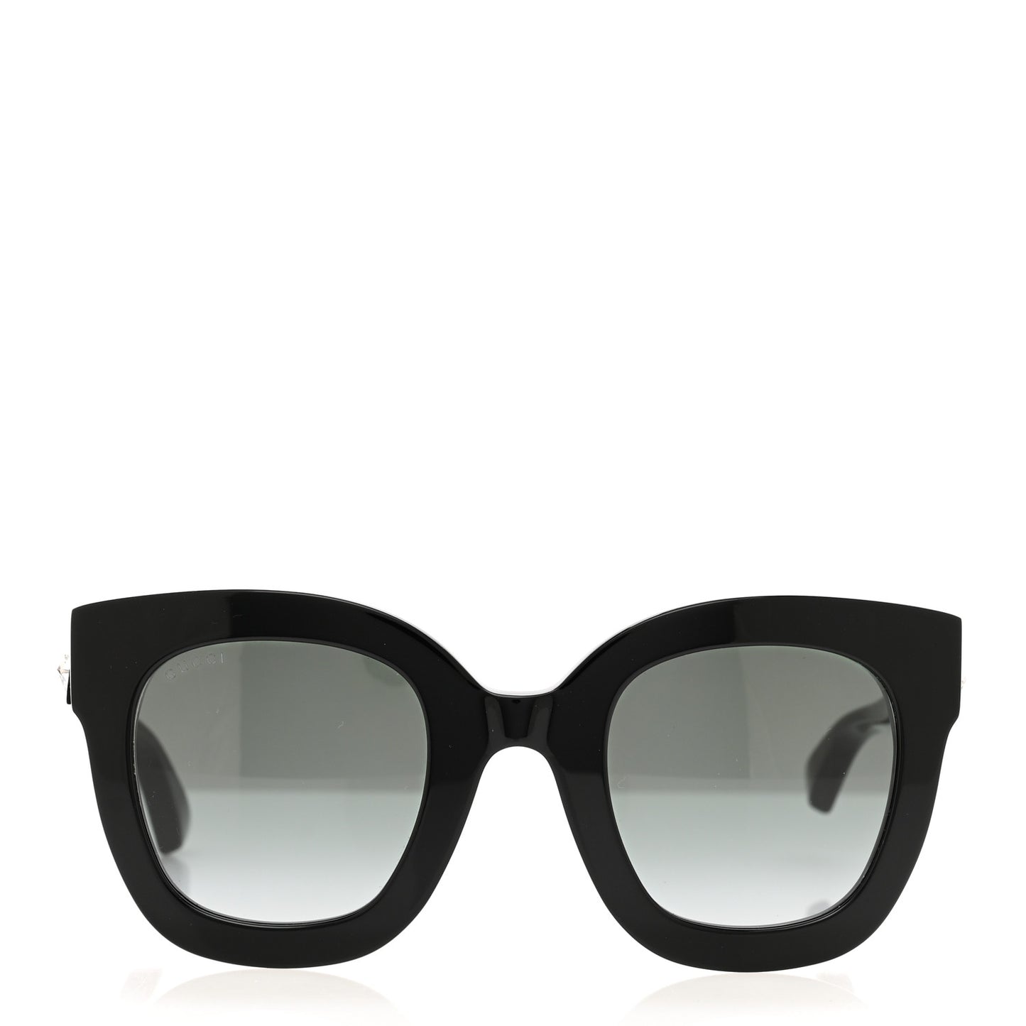 Acetate Crystal Star Round Frame Sunglasses GG0208S Black