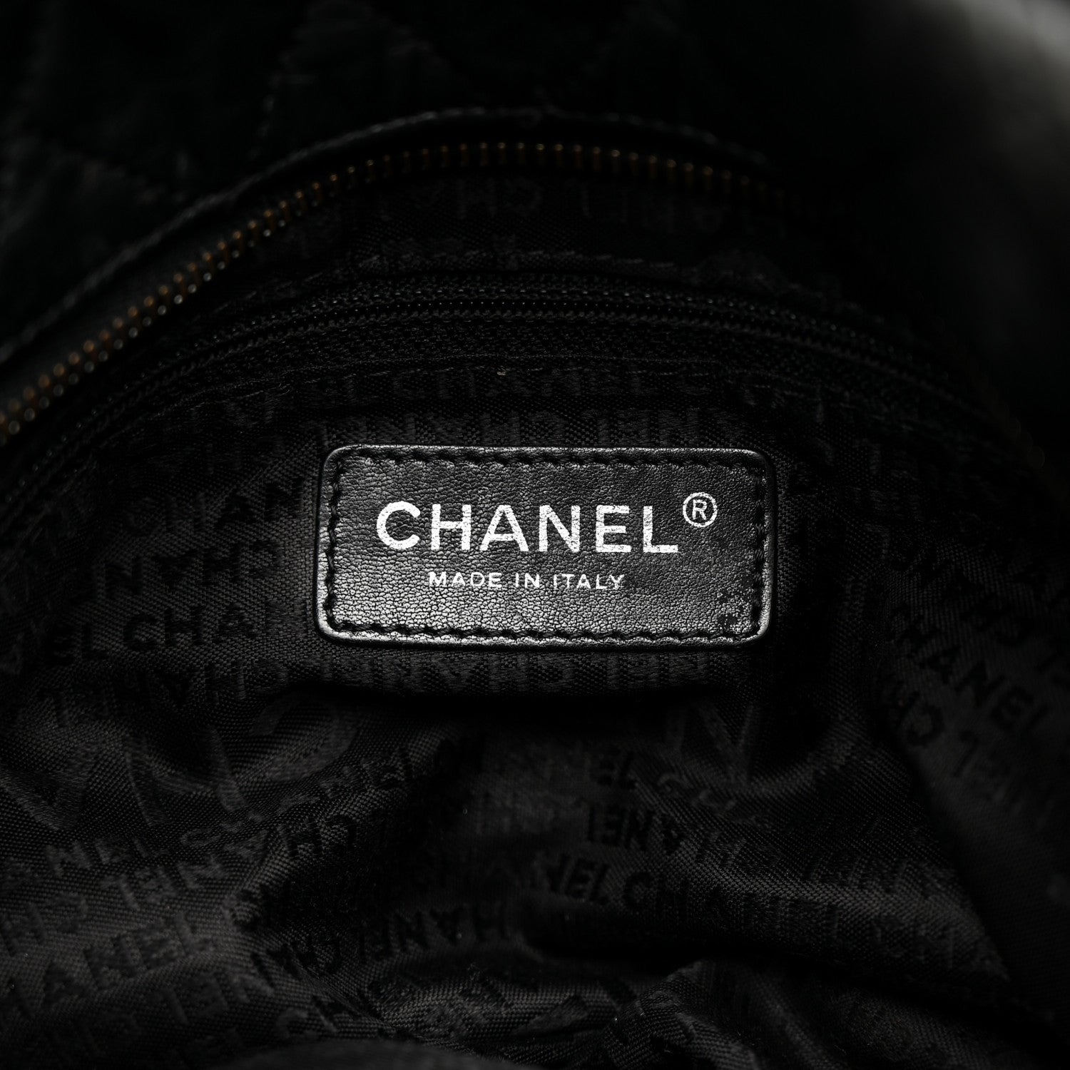 Chanel Distressed Lambskin Vintage Ligne Lady Braid Tote Black 6 of 10