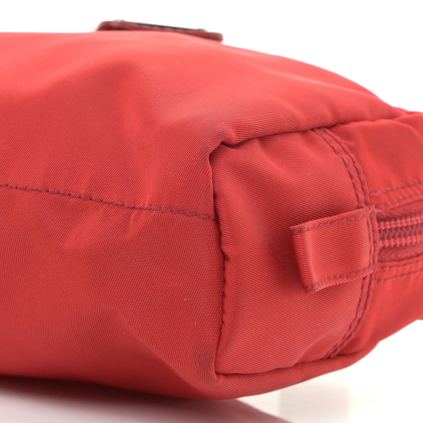 Tessuto Nylon Vela Cosmetic Pouch Rosso