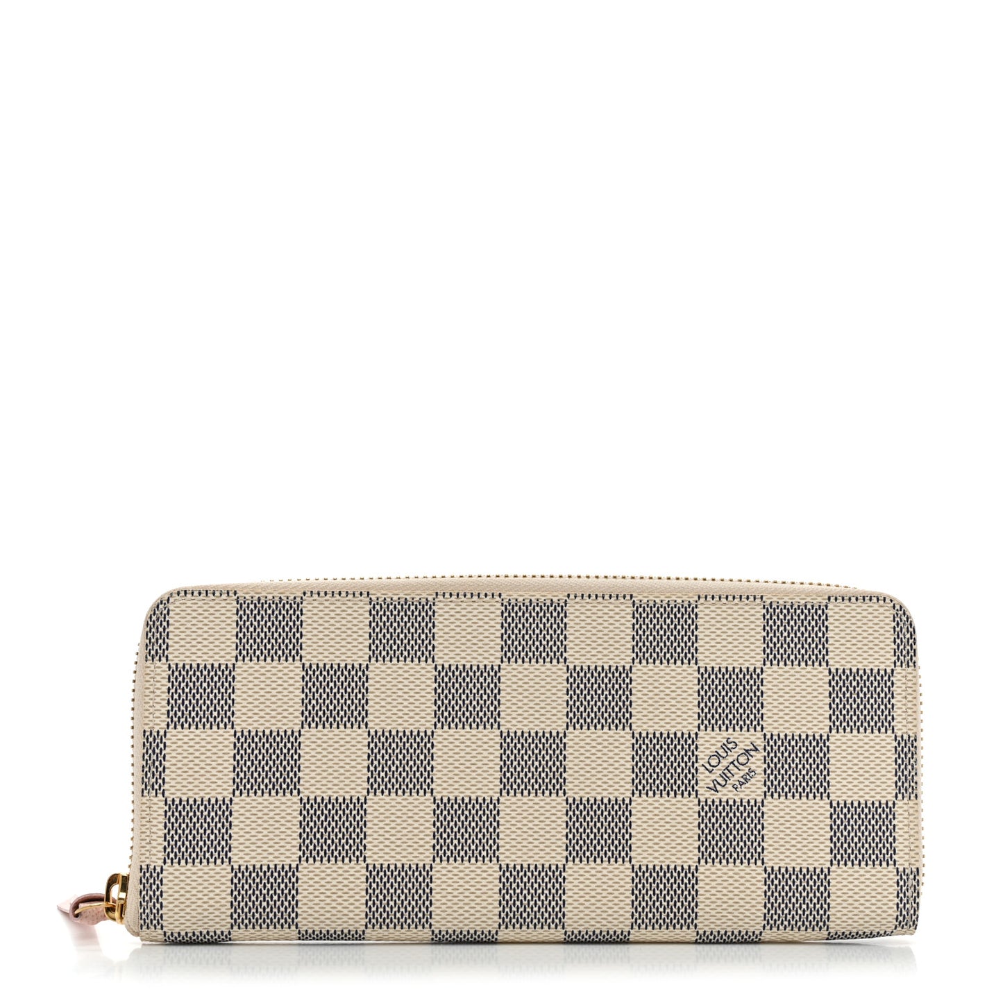 Damier Azur Clemence Wallet Rose Ballerine