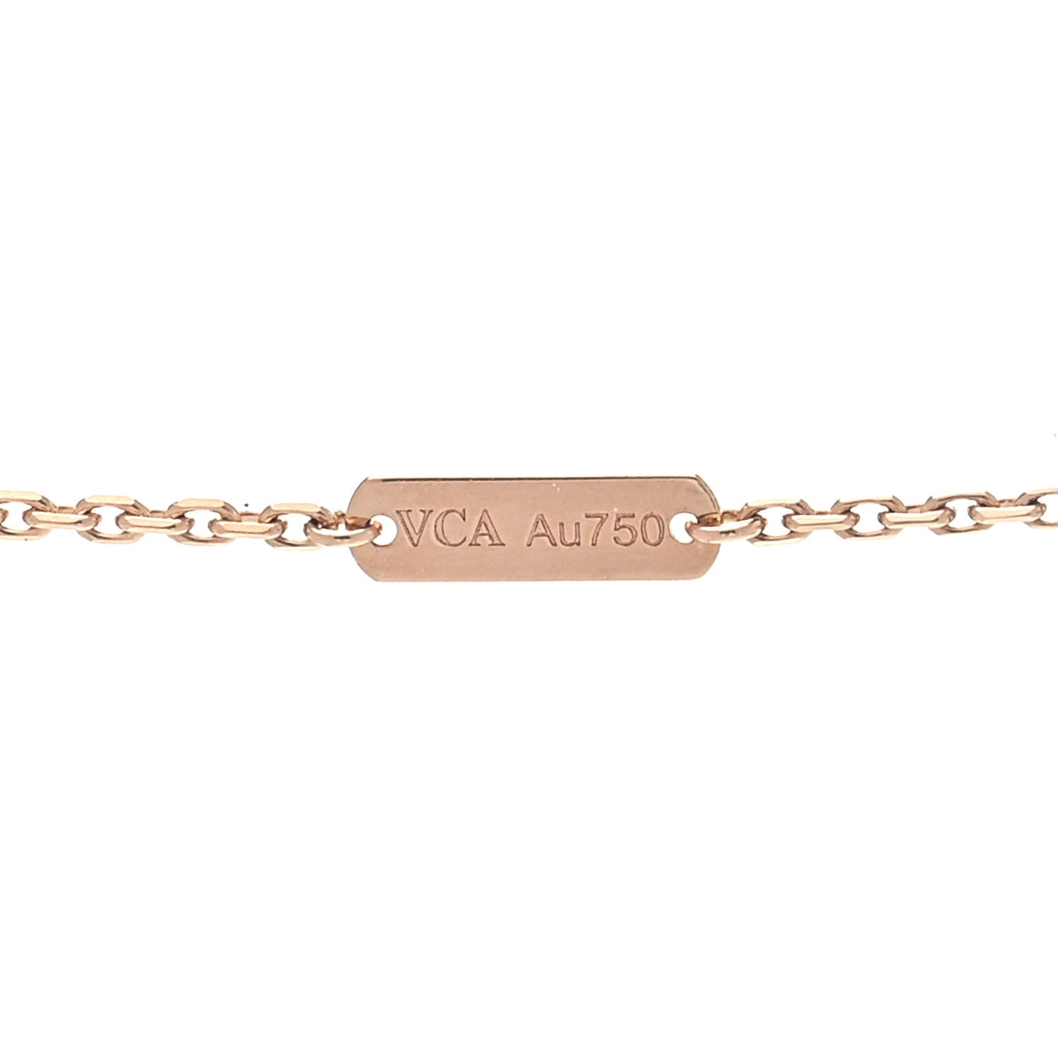 Van Cleef & Arpels 18K Rose Gold Guilloche Magic Alhambra Pendant Necklace 5 of 6