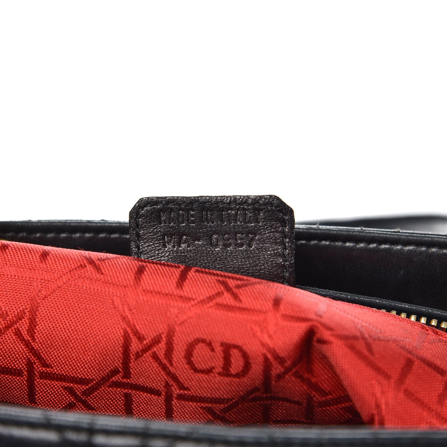 Christian Dior Lambskin Cannage Medium Lady Dior Black 7 of 17