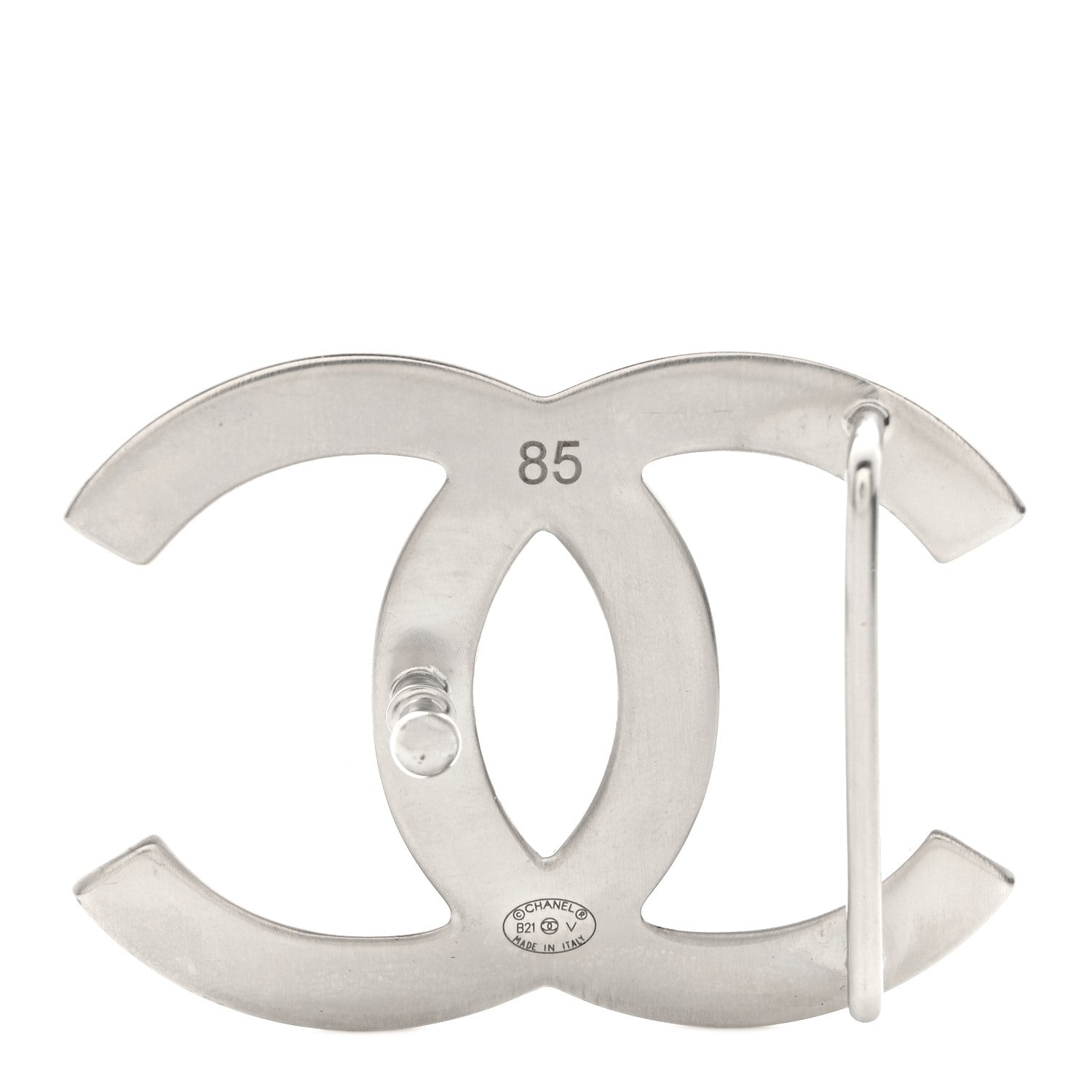 Chanel Calfskin CC Reversible Belt 85 34 Black Burgundy 5 of 8