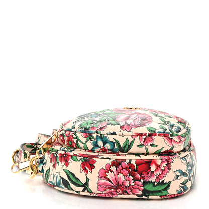 Gucci Matelasse Diagonal Brit Roses Print Mini Interlocking G Heart Shoulder Bag Multicolor 4 of 11