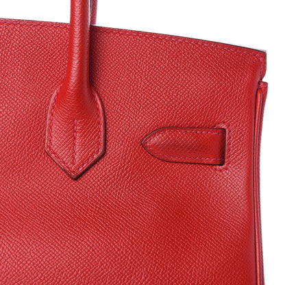 Hermes Epsom Birkin 30 Rouge Casaque 23 of 37