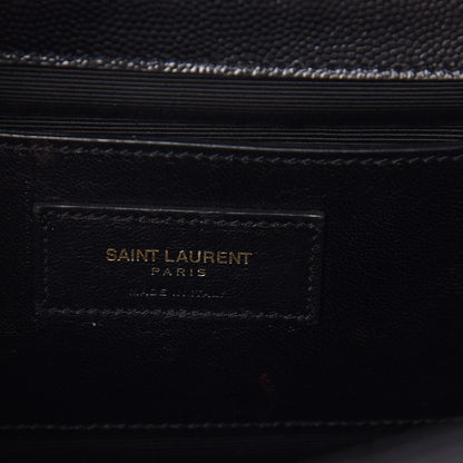 Saint Laurent Grain De Poudre Medium Classic Monogram Kate Satchel Black 6 of 15